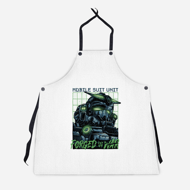 Forged In War-Unisex-Kitchen-Apron-glitchygorilla