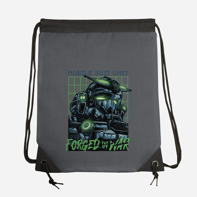 Forged In War-None-Drawstring-Bag-glitchygorilla