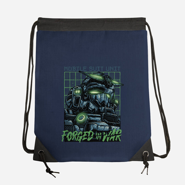 Forged In War-None-Drawstring-Bag-glitchygorilla