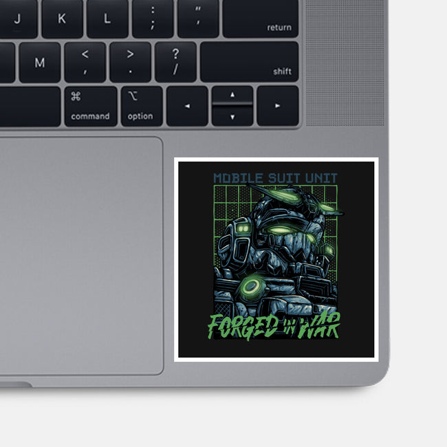 Forged In War-None-Glossy-Sticker-glitchygorilla