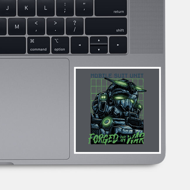 Forged In War-None-Glossy-Sticker-glitchygorilla