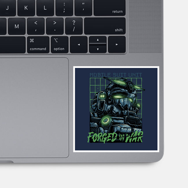 Forged In War-None-Glossy-Sticker-glitchygorilla