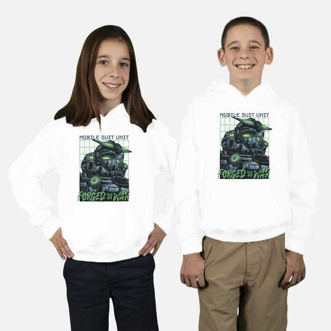 Forged In War-Youth-Pullover-Sweatshirt-glitchygorilla
