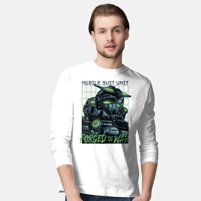Forged In War-Mens-Long Sleeved-Tee-glitchygorilla