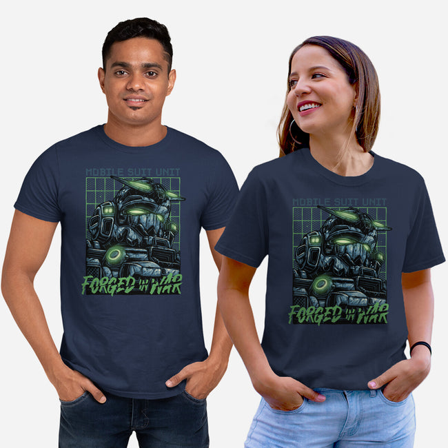 Forged In War-Unisex-Basic-Tee-glitchygorilla