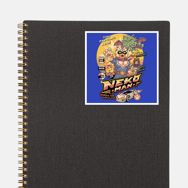 Neko Man-None-Glossy-Sticker-vp021