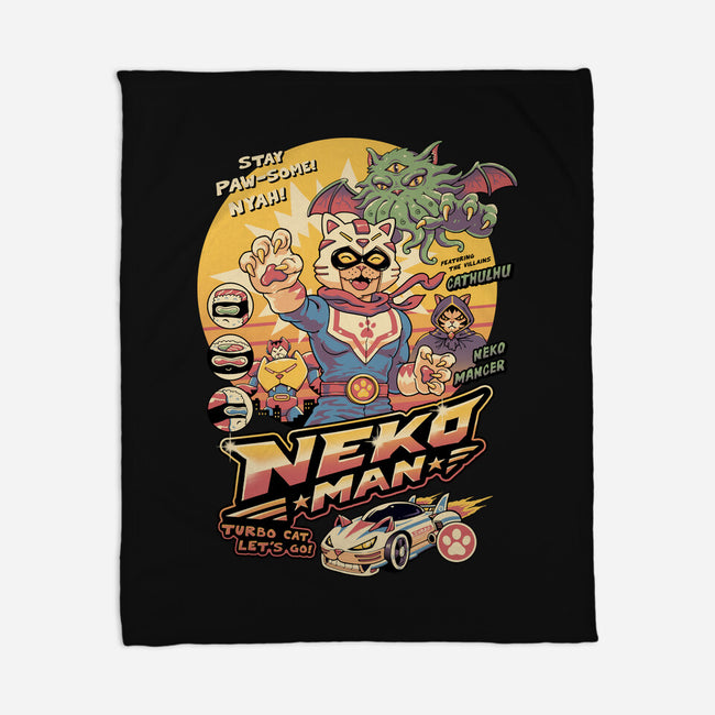 Neko Man-None-Fleece-Blanket-vp021