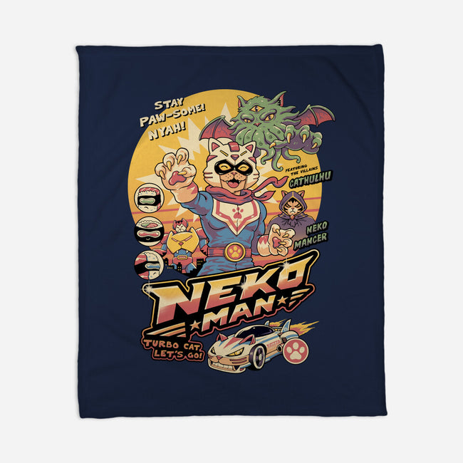 Neko Man-None-Fleece-Blanket-vp021