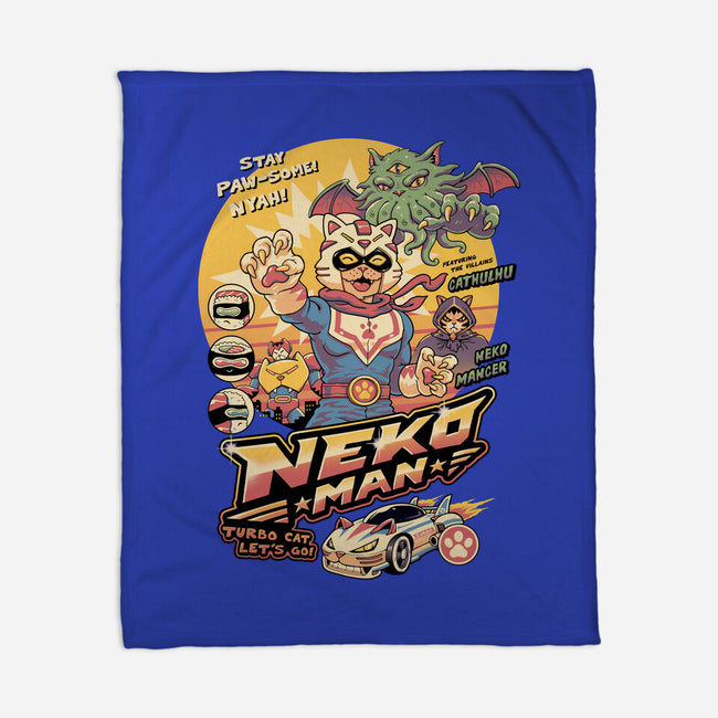Neko Man-None-Fleece-Blanket-vp021