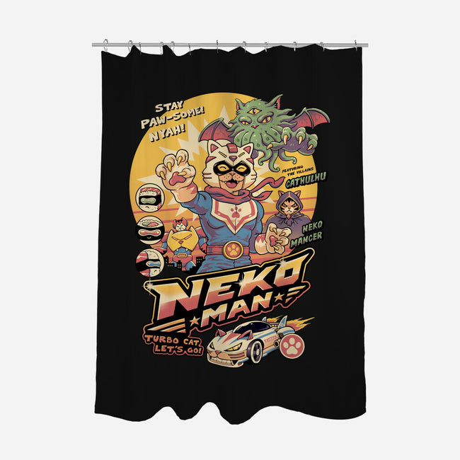Neko Man-None-Polyester-Shower Curtain-vp021