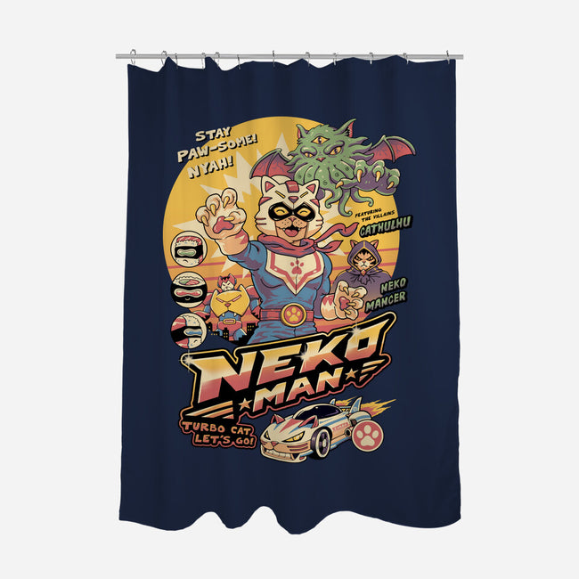 Neko Man-None-Polyester-Shower Curtain-vp021