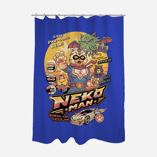 Neko Man-None-Polyester-Shower Curtain-vp021