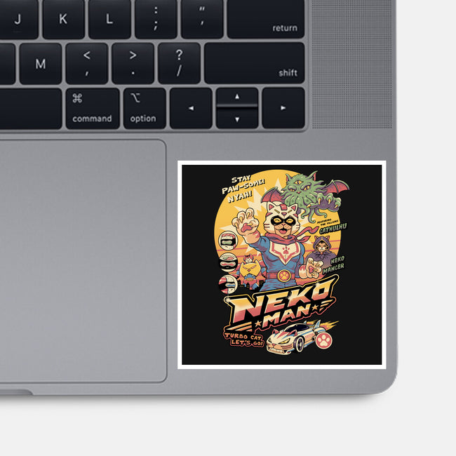 Neko Man-None-Glossy-Sticker-vp021