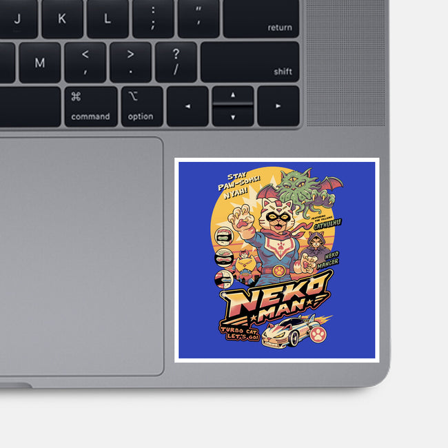 Neko Man-None-Glossy-Sticker-vp021