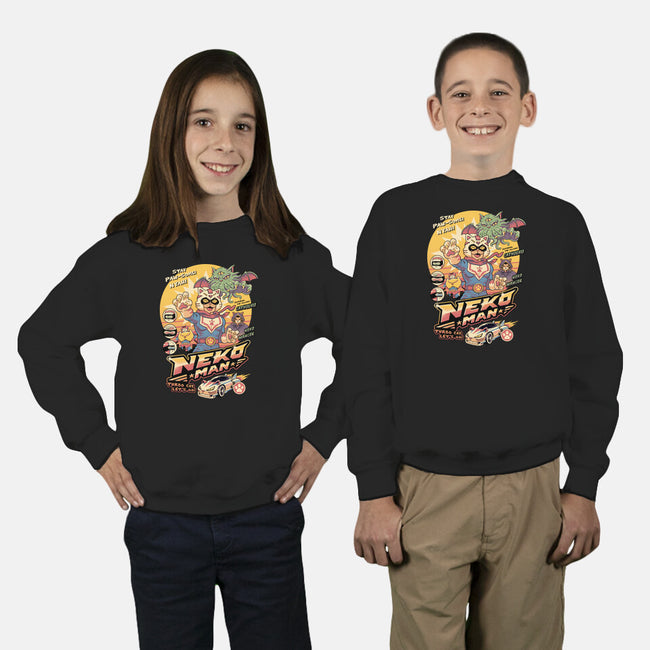 Neko Man-Youth-Crew Neck-Sweatshirt-vp021