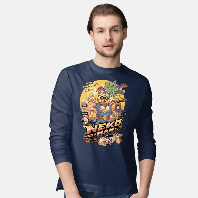 Neko Man-Mens-Long Sleeved-Tee-vp021