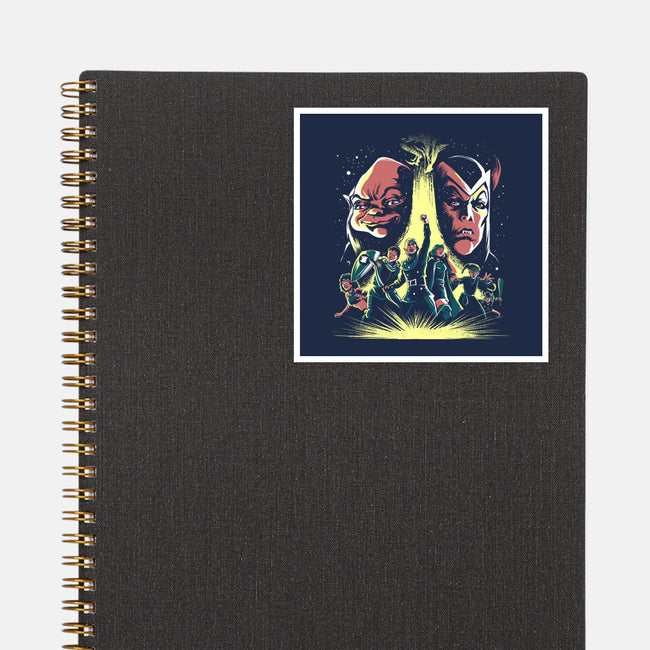 An Epic Battle-None-Glossy-Sticker-zascanauta