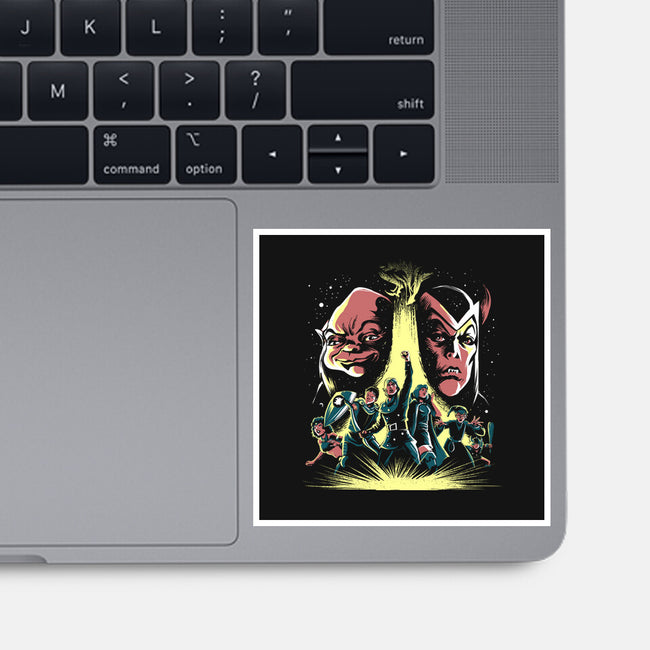 An Epic Battle-None-Glossy-Sticker-zascanauta