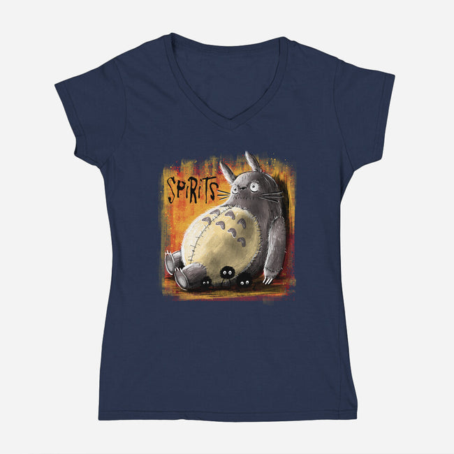 Spirits-Womens-V-Neck-Tee-zascanauta