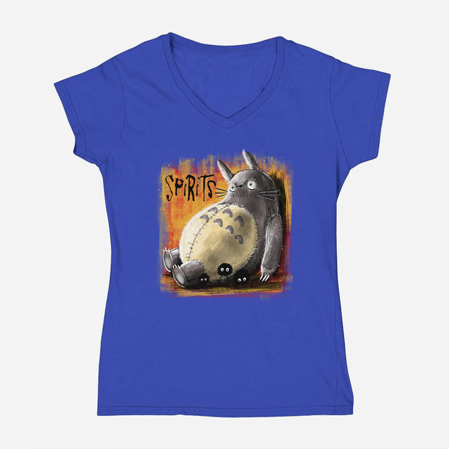 Spirits-Womens-V-Neck-Tee-zascanauta