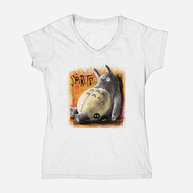Spirits-Womens-V-Neck-Tee-zascanauta