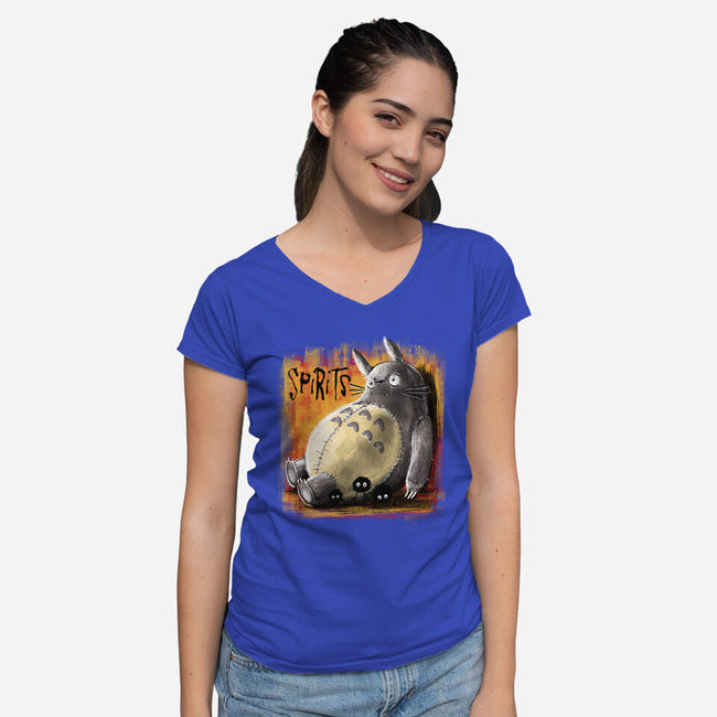 Spirits-Womens-V-Neck-Tee-zascanauta