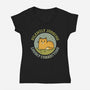 Silently Judging-Womens-V-Neck-Tee-kg07