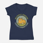 Silently Judging-Womens-V-Neck-Tee-kg07