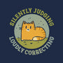 Silently Judging-None-Glossy-Sticker-kg07