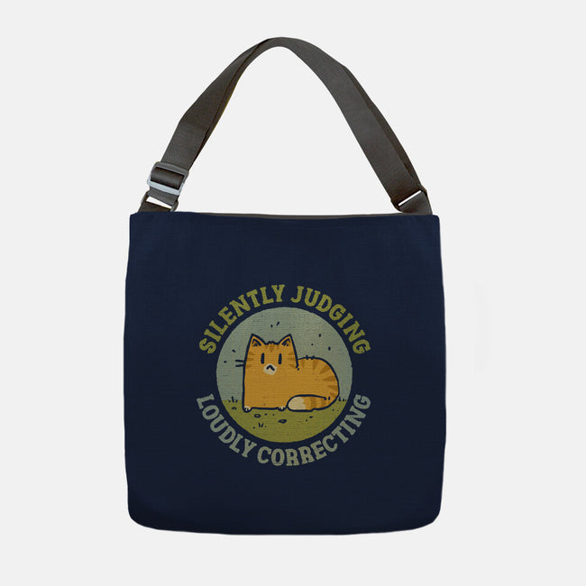 Silently Judging-None-Adjustable Tote-Bag-kg07