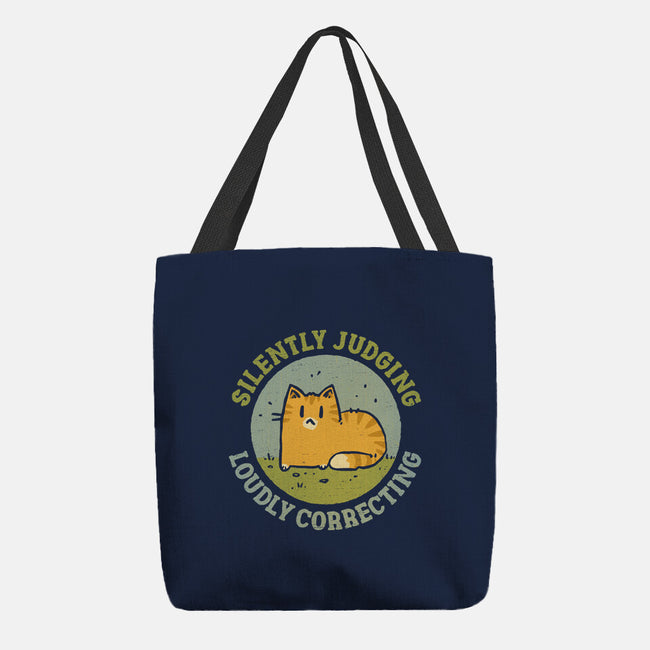 Silently Judging-None-Basic Tote-Bag-kg07