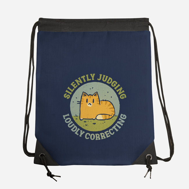 Silently Judging-None-Drawstring-Bag-kg07