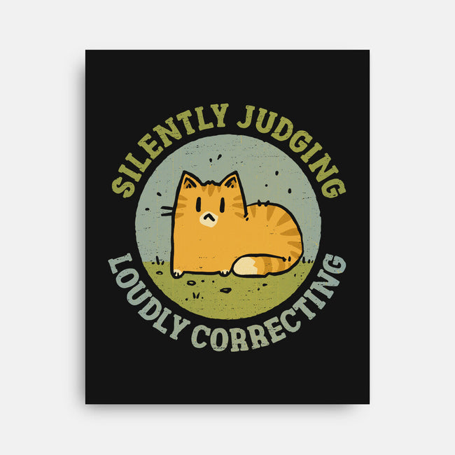 Silently Judging-None-Stretched-Canvas-kg07