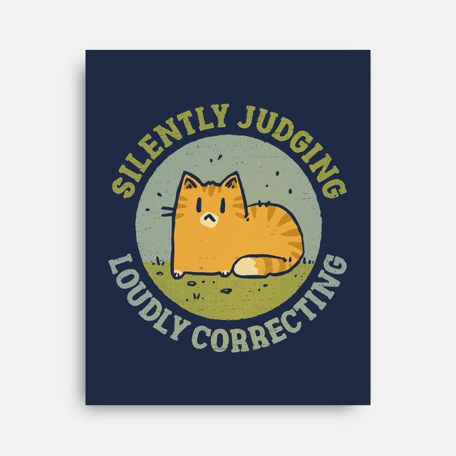 Silently Judging-None-Stretched-Canvas-kg07