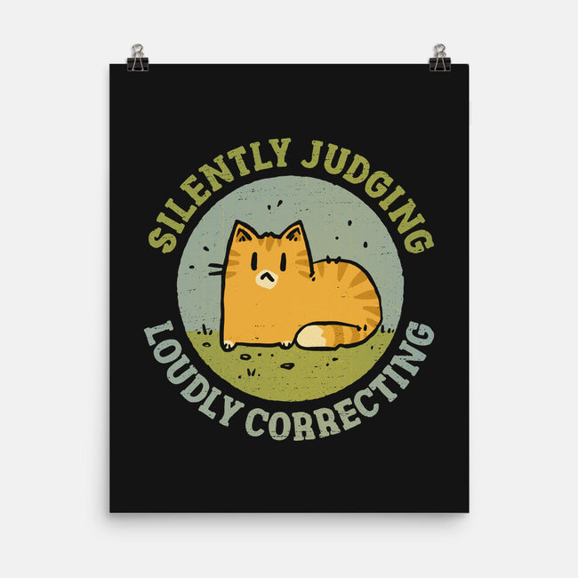 Silently Judging-None-Matte-Poster-kg07