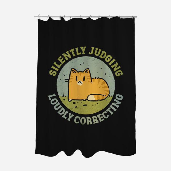 Silently Judging-None-Polyester-Shower Curtain-kg07