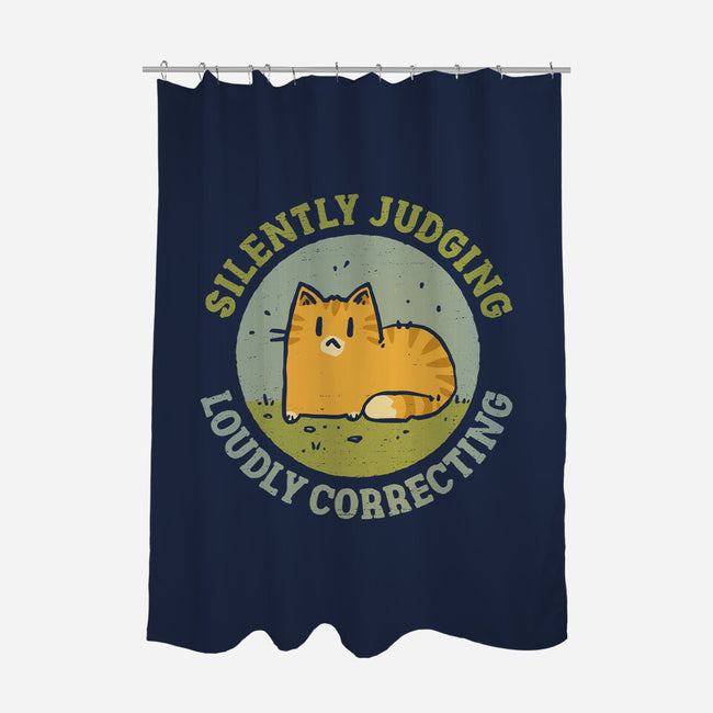 Silently Judging-None-Polyester-Shower Curtain-kg07