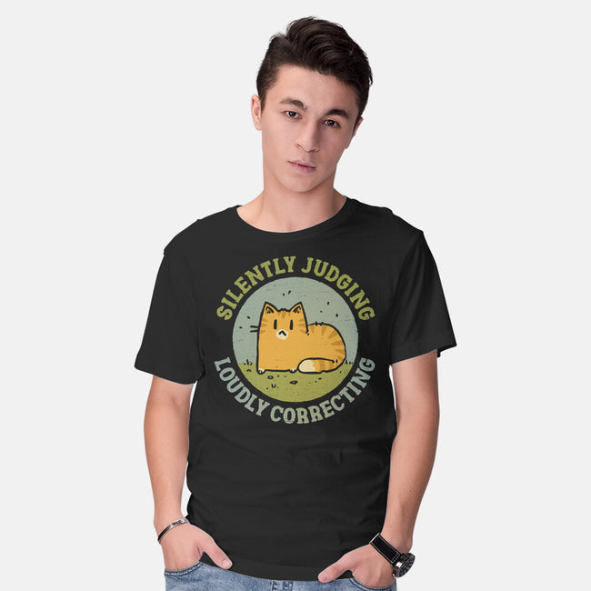 Silently Judging-Mens-Basic-Tee-kg07