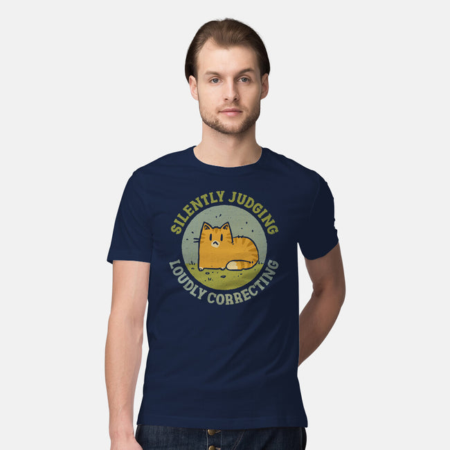Silently Judging-Mens-Premium-Tee-kg07