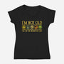 I Am On The Reserved List-Womens-V-Neck-Tee-kg07
