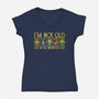 I Am On The Reserved List-Womens-V-Neck-Tee-kg07