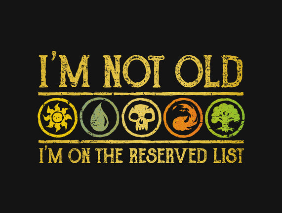 I Am On The Reserved List