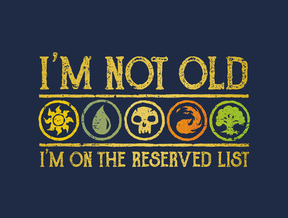 I Am On The Reserved List