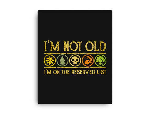 I Am On The Reserved List