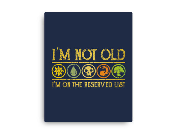 I Am On The Reserved List