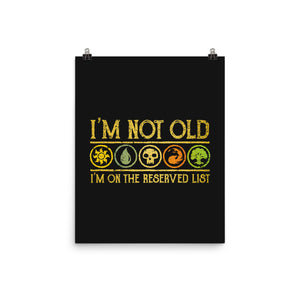 I Am On The Reserved List