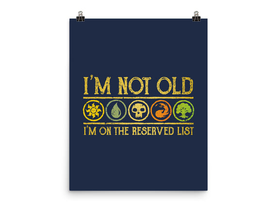 I Am On The Reserved List
