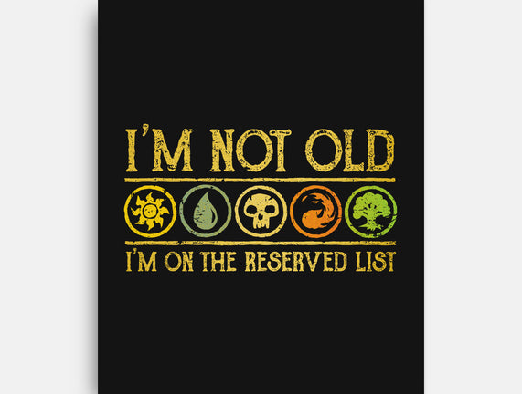 I Am On The Reserved List
