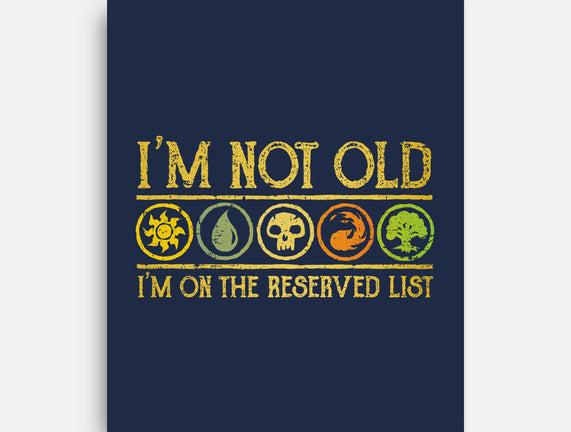 I Am On The Reserved List