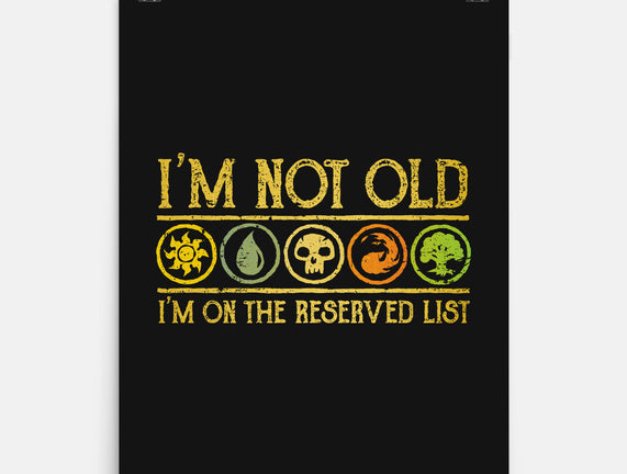 I Am On The Reserved List